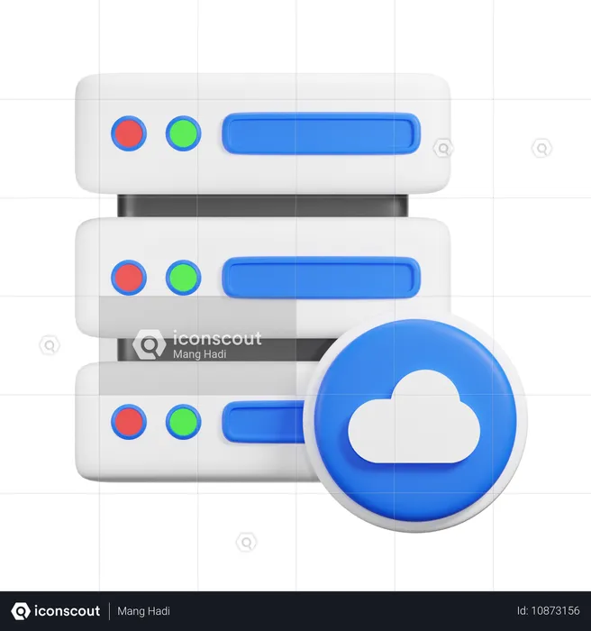 Nuvem de servidor  3D Icon