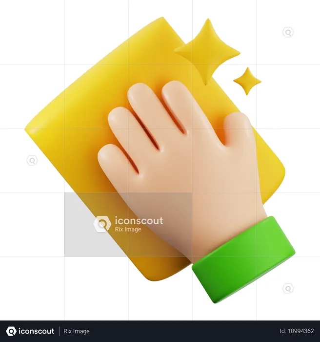 Serviette essuyer  3D Icon