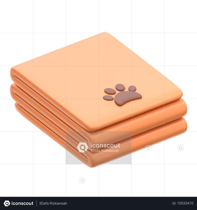 Serviette pour animaux de compagnie  3D Icon