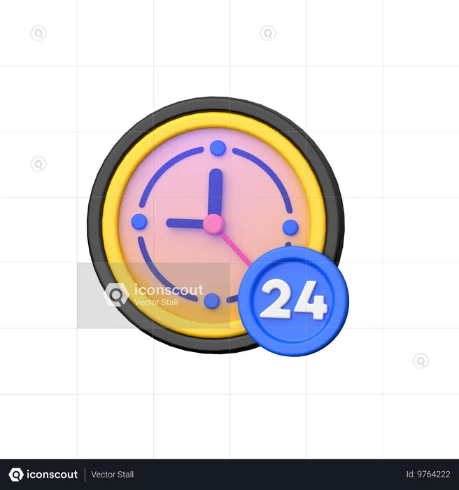 Servizio di consegna 24 ore su 24.  3D Icon