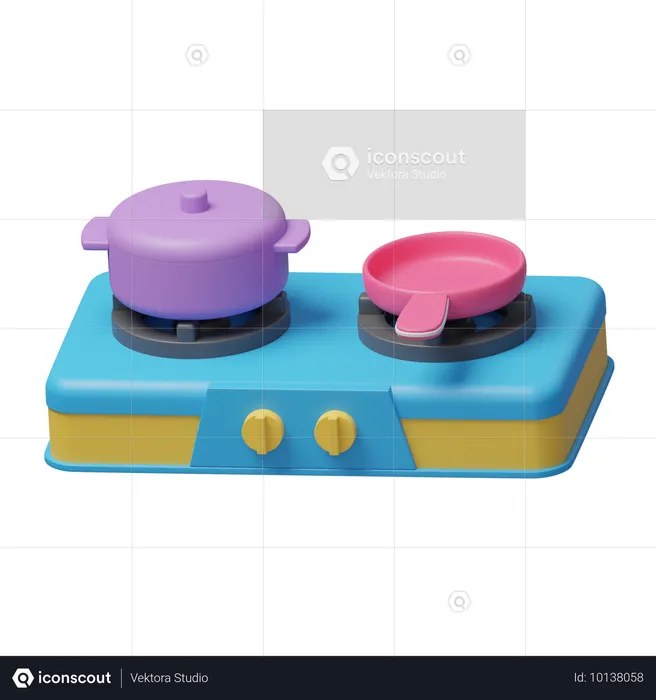 Set de cuisine pour enfants  3D Icon