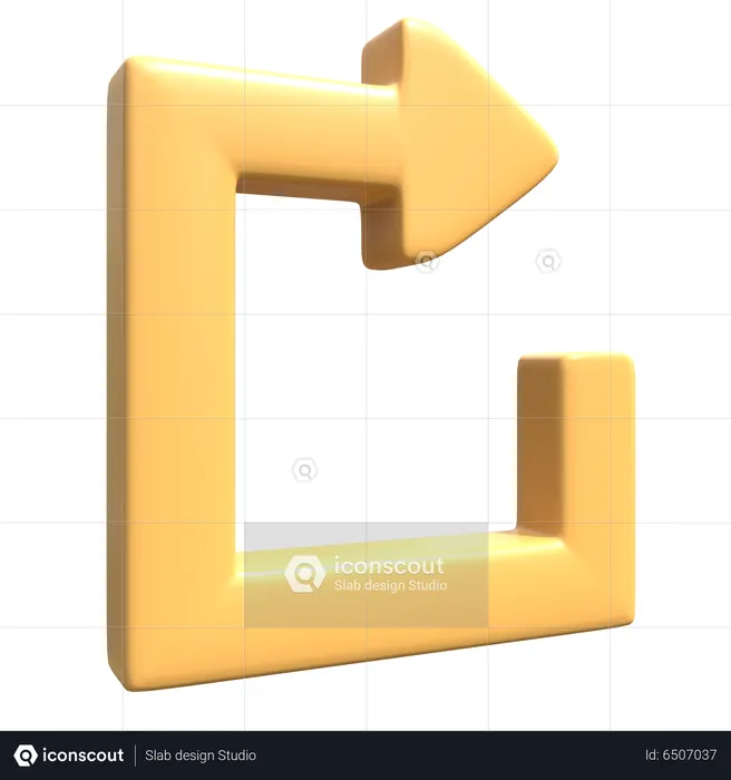 Seta de atualização  3D Icon