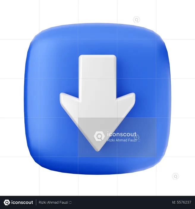 Seta para baixo  3D Icon