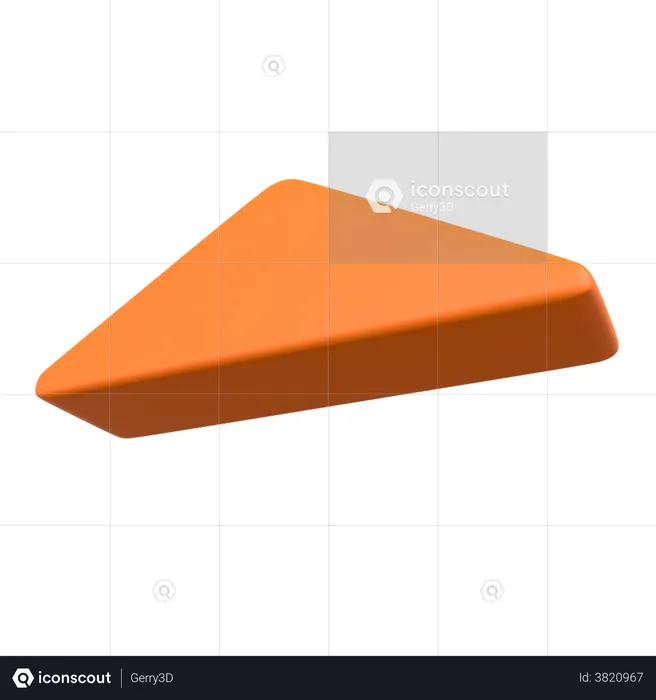 Seta de rolagem para cima  3D Illustration
