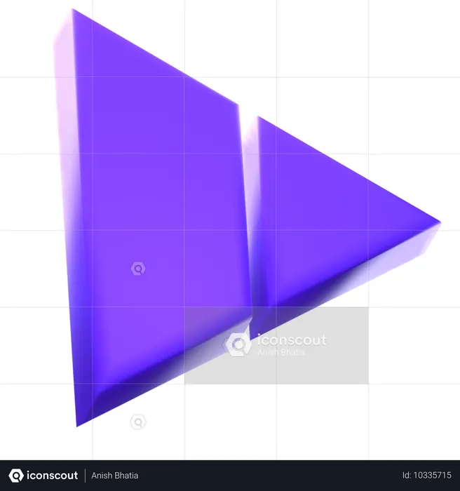 Seta direita  3D Icon