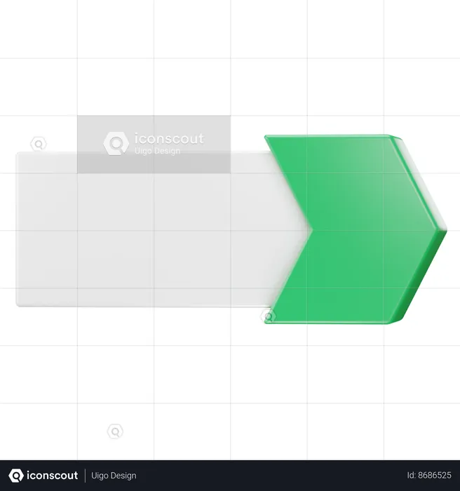 Seta direita  3D Icon