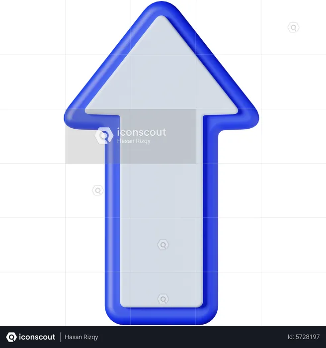 Seta para cima  3D Icon
