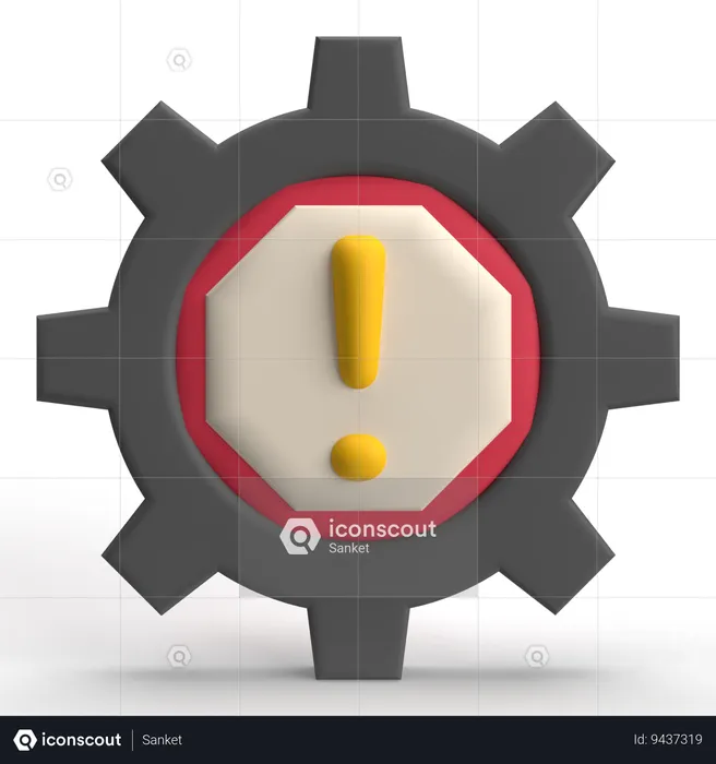 Setting Error  3D Icon