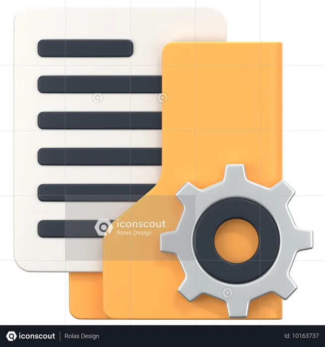 Setting Folder  3D Icon