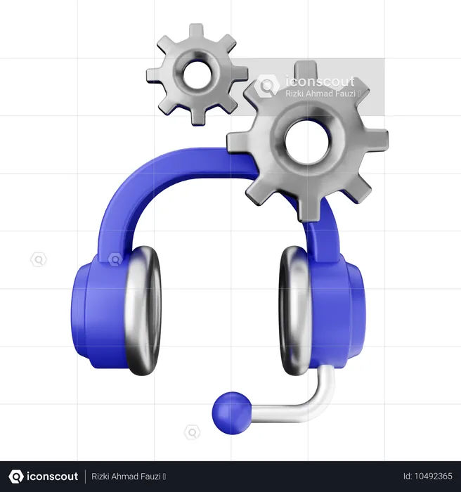 Setting Helpdesk  3D Icon