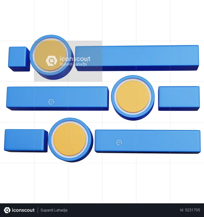 Setting Menu  3D Icon