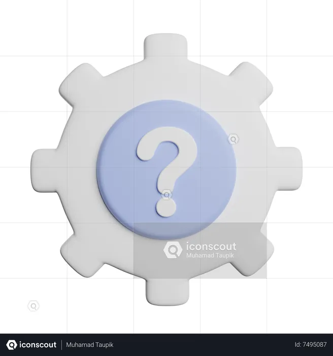 Setting Question  3D Icon