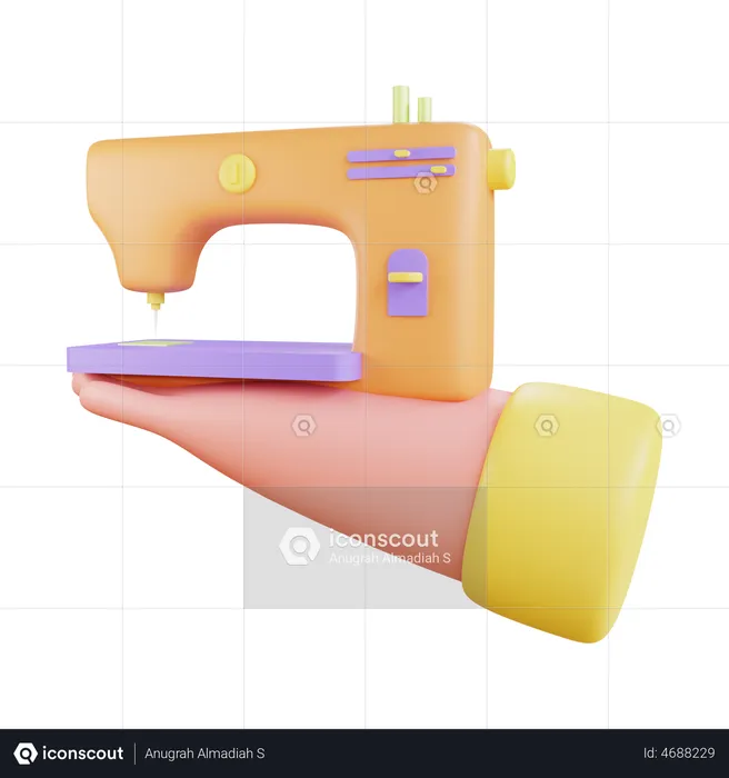 Sewing Machine  3D Illustration