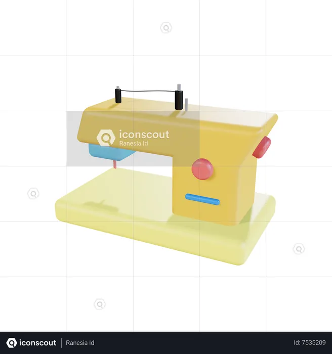 Sewing Machine  3D Icon