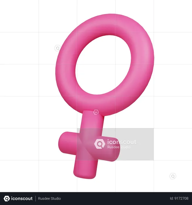 Gênero feminino  3D Icon