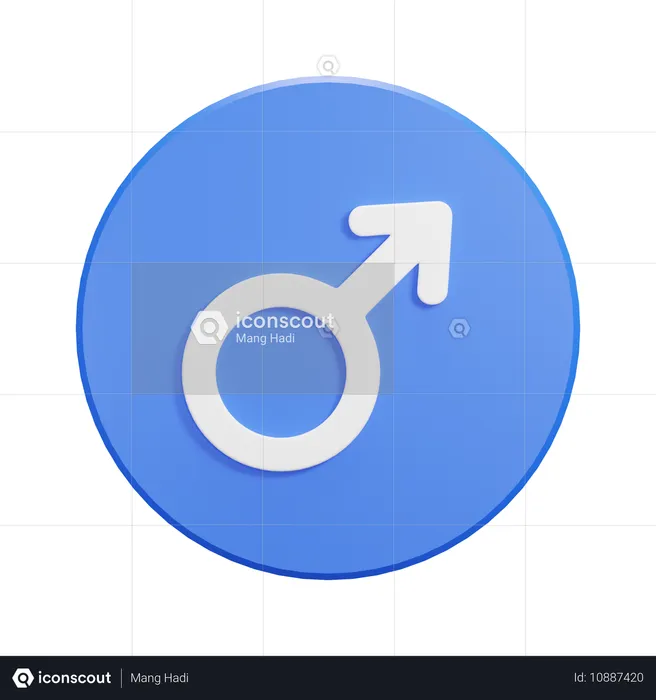 Sexo masculino  3D Icon