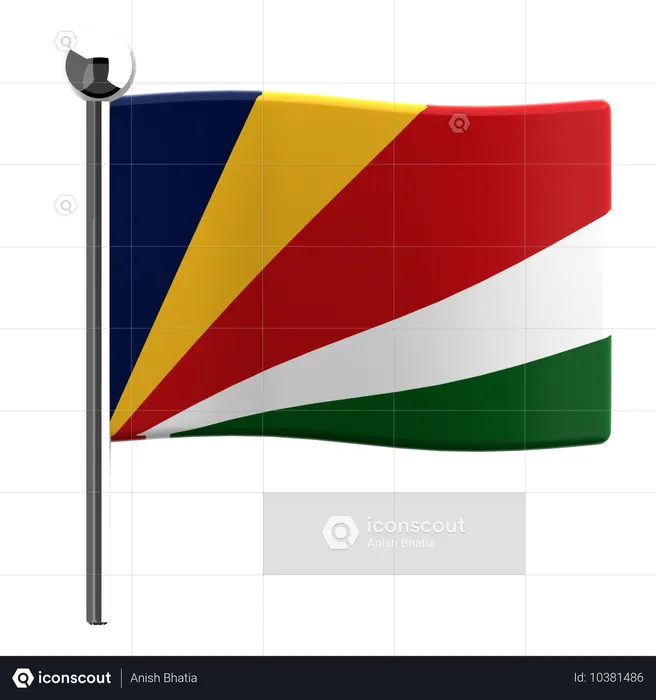 Seychelles Flag 3D Icon