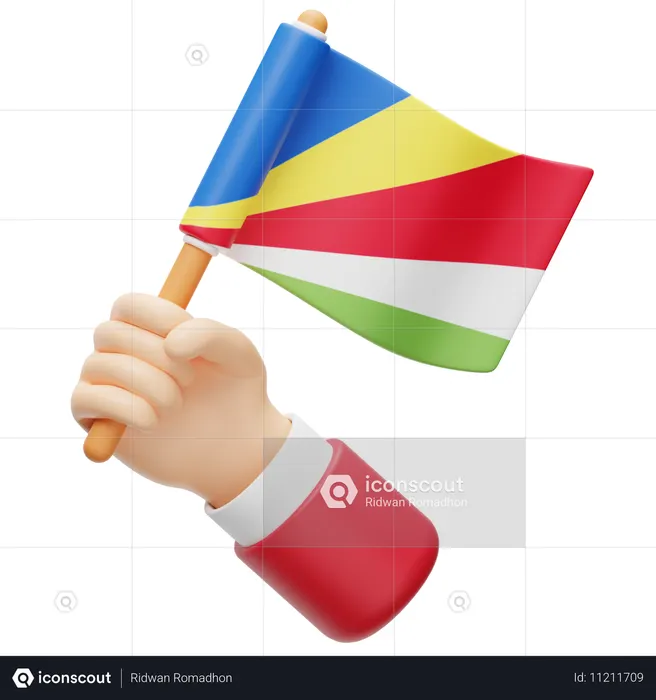 Seychelles Flag Flag 3D Icon