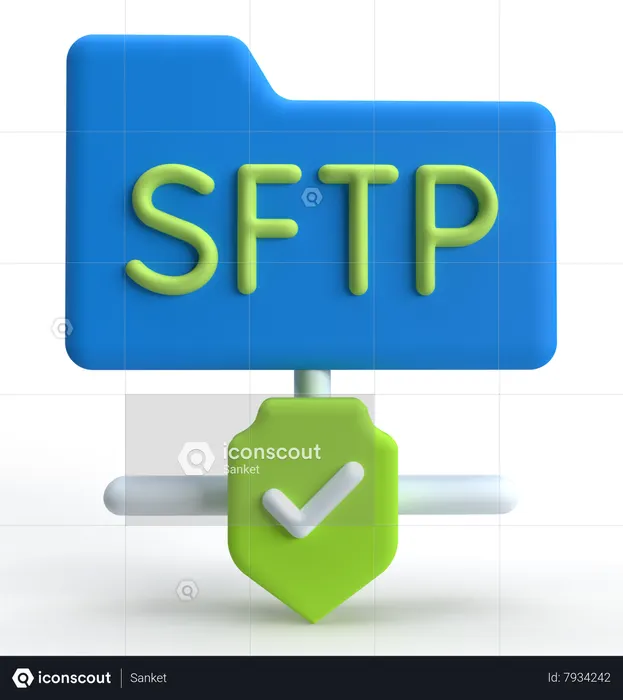 Sftp  3D Icon