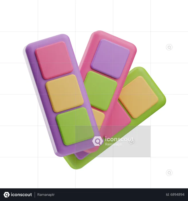 Shade Palette  3D Icon