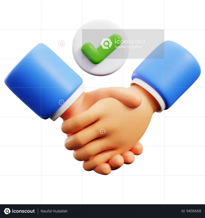 Shake Hand Gestures  3D Icon