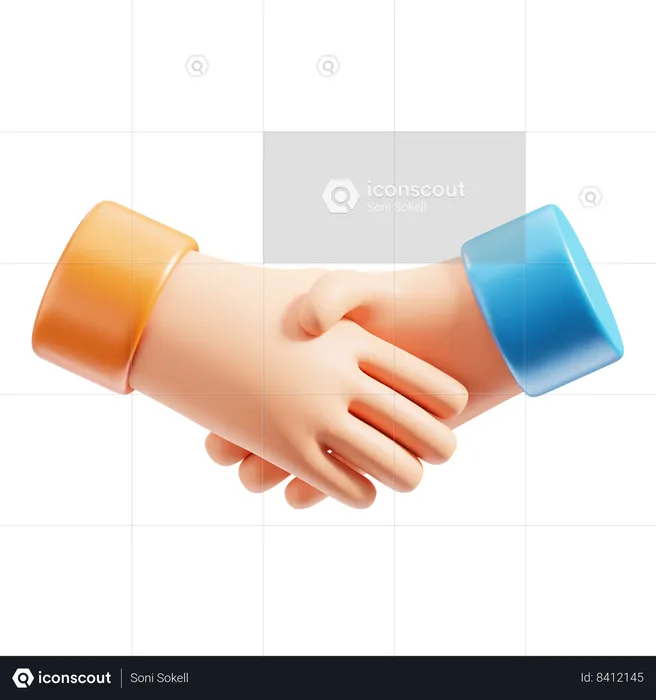 Shake Hands  3D Icon