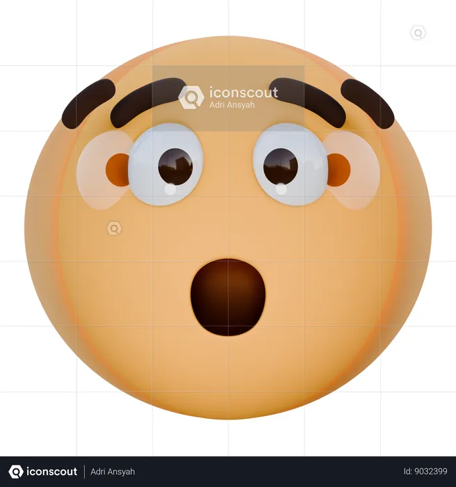 Shaking Face Emoji 3D Icon