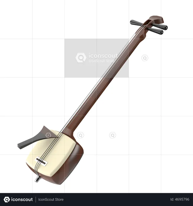 Shamisen  3D Icon