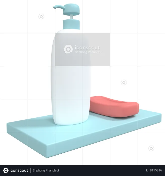 Shampoo  3D Icon