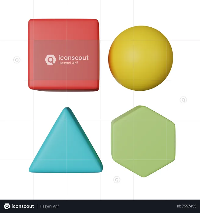 Shape  3D Icon