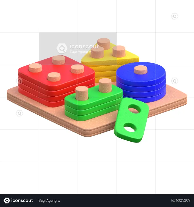 Shape Puzzle  3D Icon