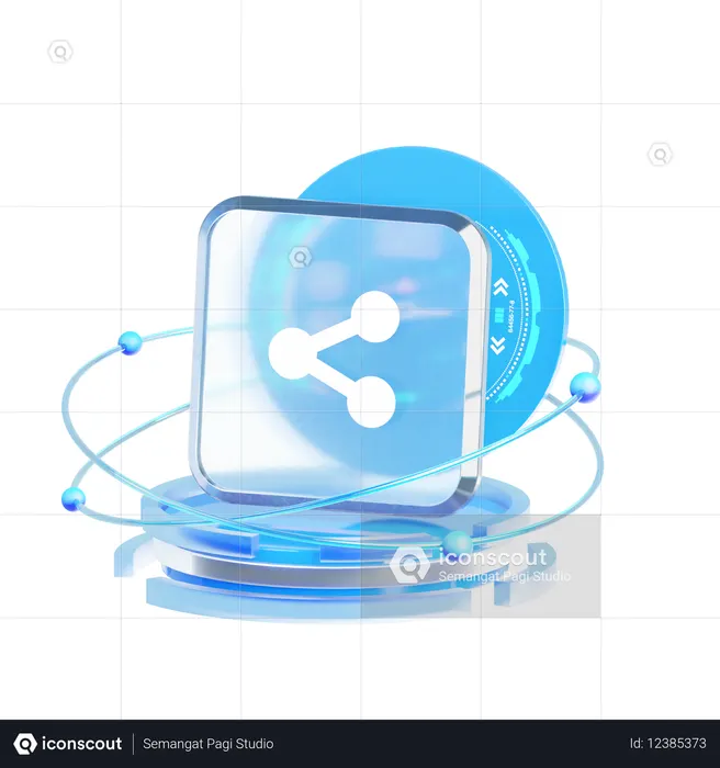 공유하다  3D Icon