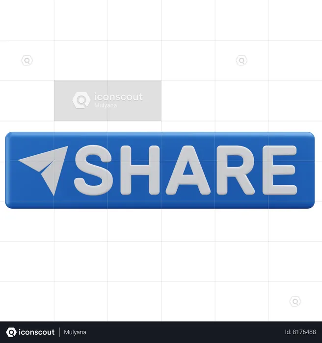 Share Button  3D Icon