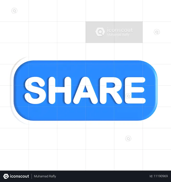 Share Button  3D Icon