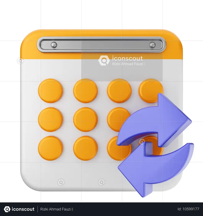 Kalender teilen  3D Icon