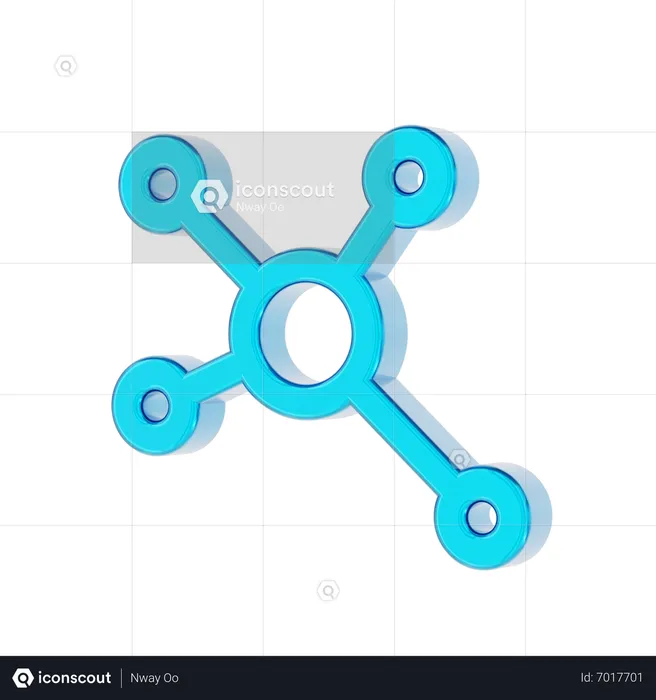 Share connection  3D Icon