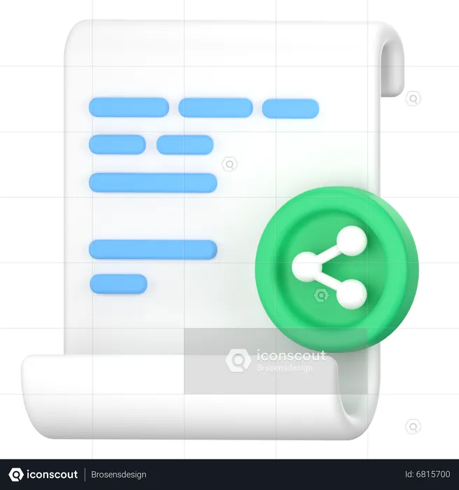 Share documents  3D Icon