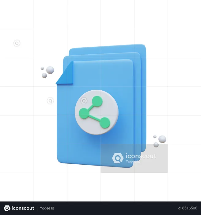 Share File  3D Icon