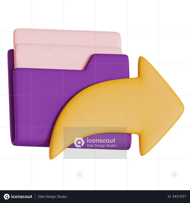 Share Folder  3D Illustration