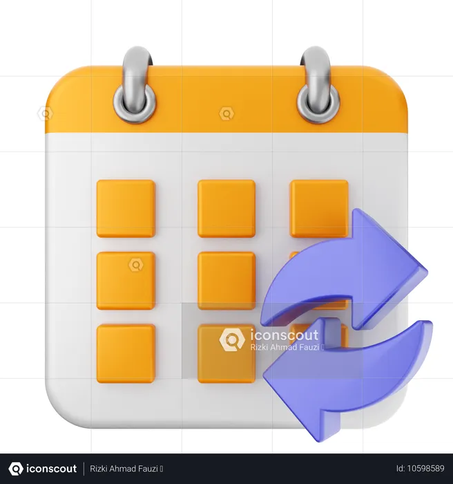 Kalender teilen  3D Icon