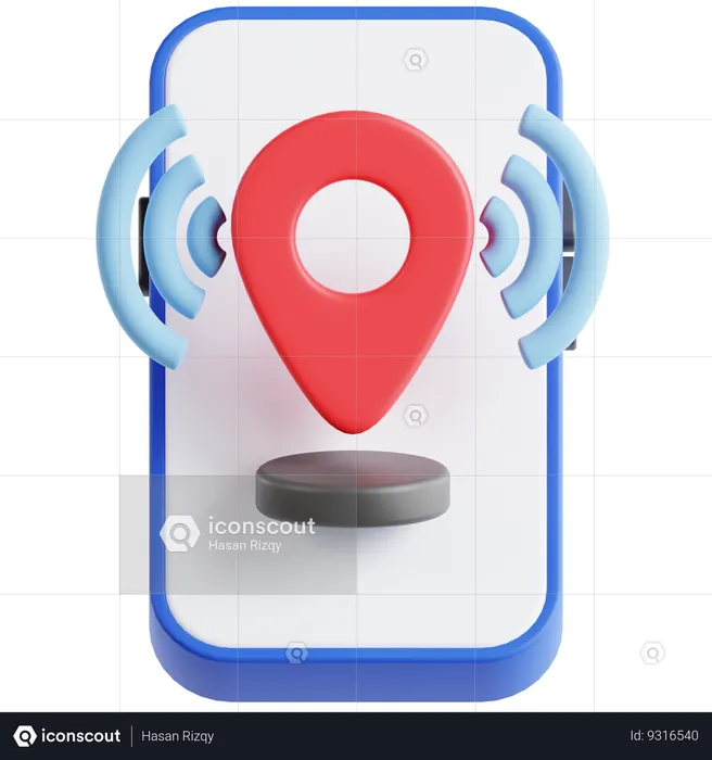 Share Location  3D Icon