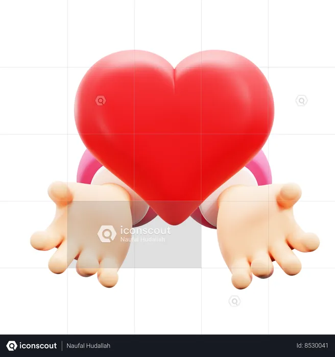 Share Love  3D Icon