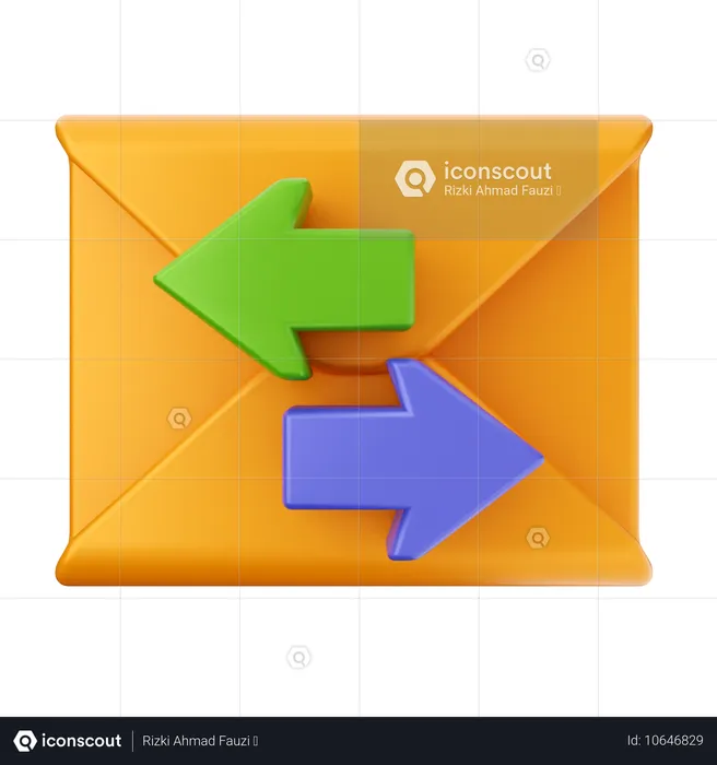 Share Mail Message  3D Icon