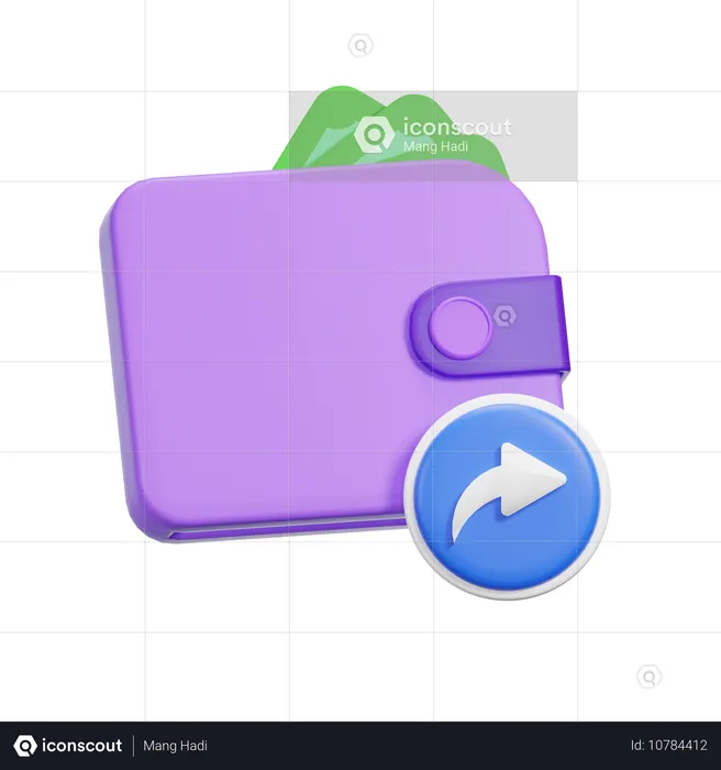 Share Wallet  3D Icon