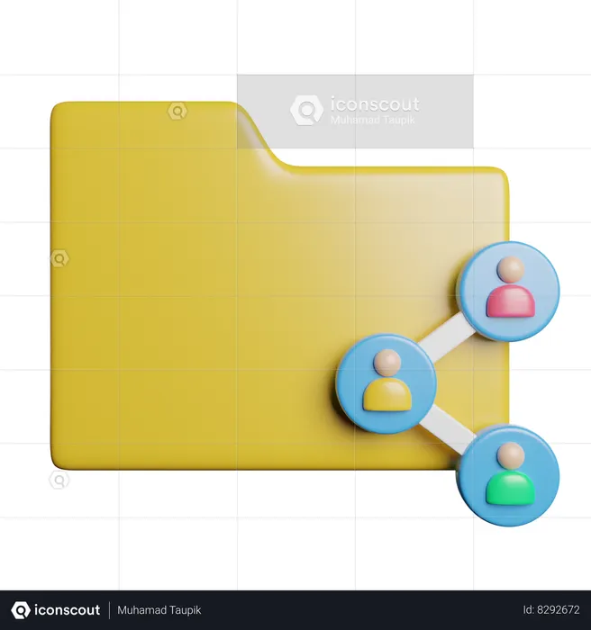 Shared Folder  3D Icon