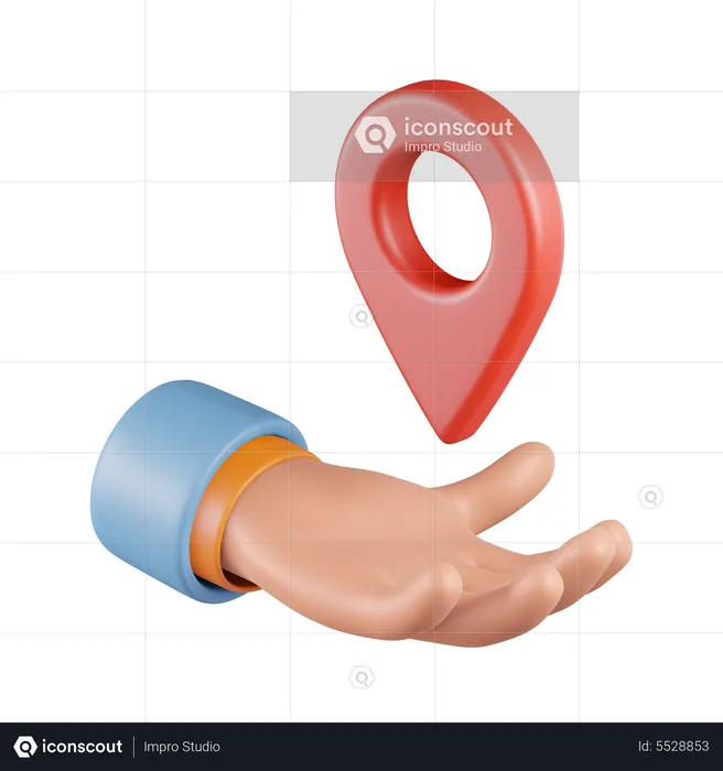 Sharing Location  3D Icon