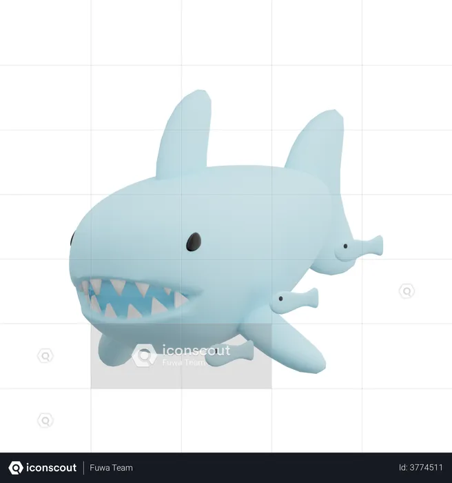 Shark  3D Illustration