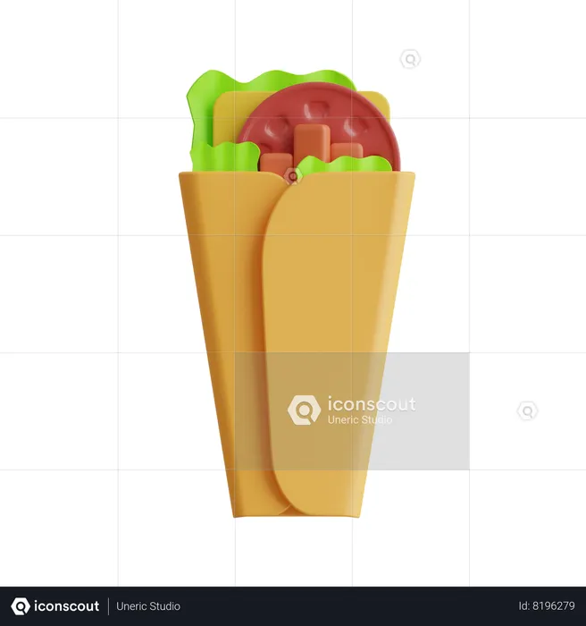 Shawarma  3D Icon