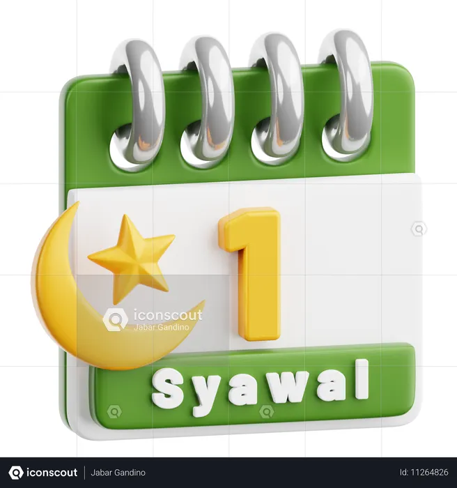 Shawwal  3D Icon