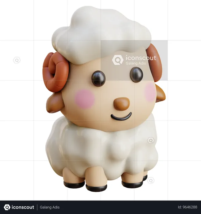 Sheep  3D Icon